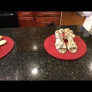 Franco Sarto, snake skin heels